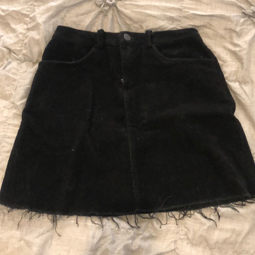 Brandy Melville black Corduroy skirt